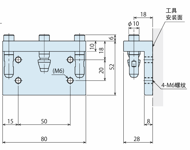 KOSMEK考世美 工具适配器 SXQ0030-TS