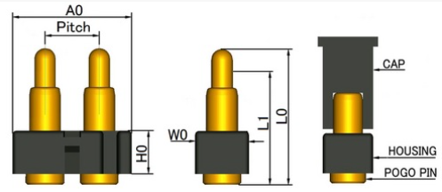日本TESPRO 弹簧针连接器 CF-06P250H072-00