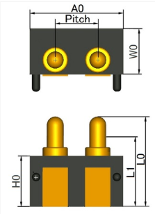 日本TESPRO 弹簧针连接器 CR-02P250H028-00