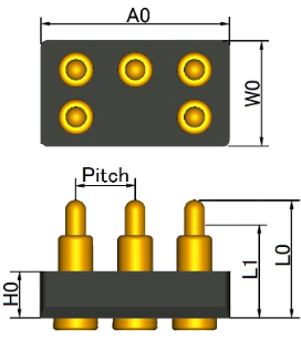 日本TESPRO 弹簧针连接器 CS-05P200-004
