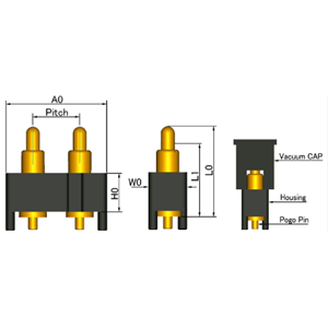 日本TESPRO 弹簧针连接器 CP-14P254H152-00
