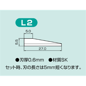 ASONE亚速旺 超声波切割机更换刀片 L2
